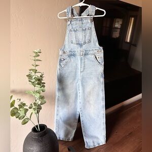 H&M blue denim overalls